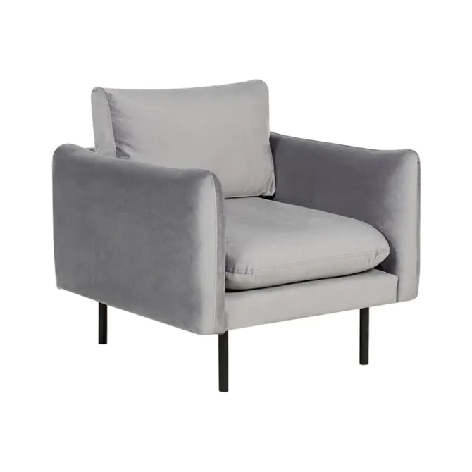 Velvet Padded Armchair 1