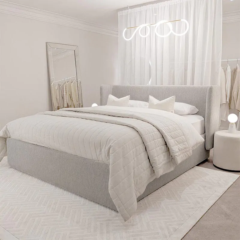 Winged Boucle Bed - Image 3