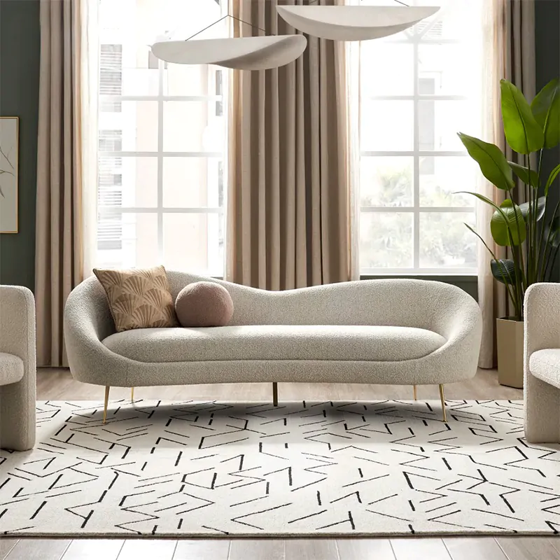 Boucle Curve Sofa 1 Boucle Curve Sofa