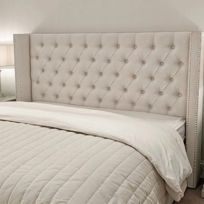 button tufted bed 2