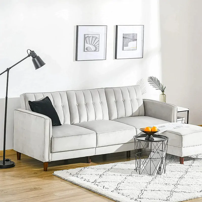 Compact Tufted Corner Sofa 1 Compact Tufted Corner Sofa