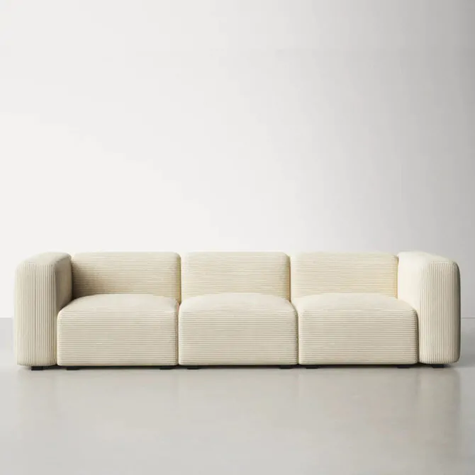 corduroy modular sofa 1