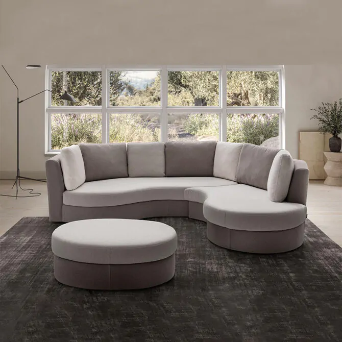 curved sectional sofa