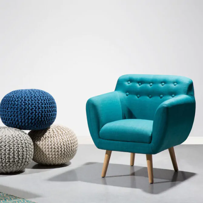 fabric armchair 1