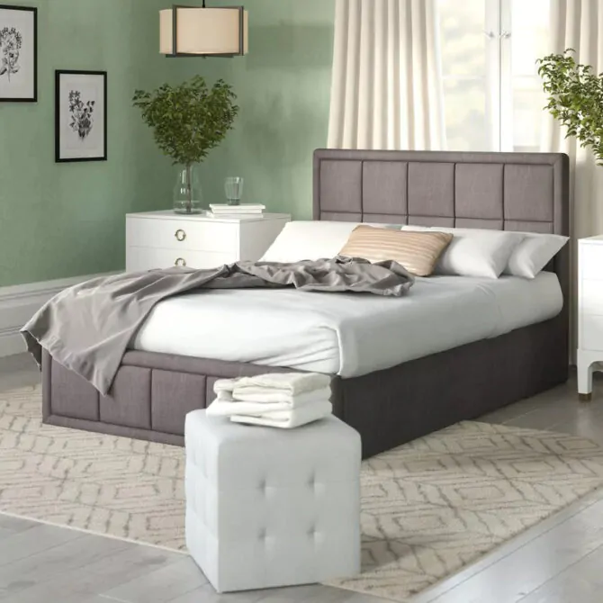 padded headboard bed 1