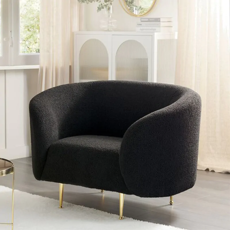 Round Boucle Armchair - Image 3