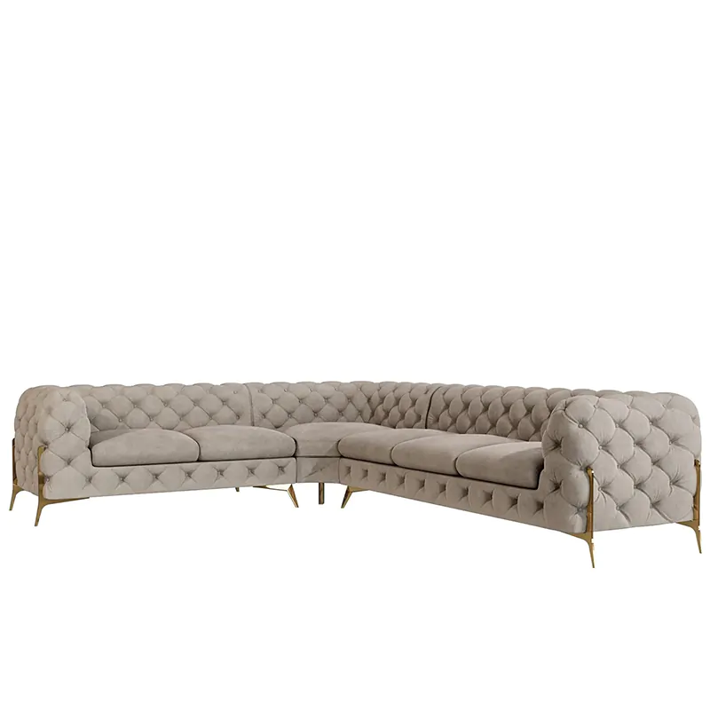 Classic Tufted Corner Sofa 3 Classic Tufted Corner Sofa - Image 3