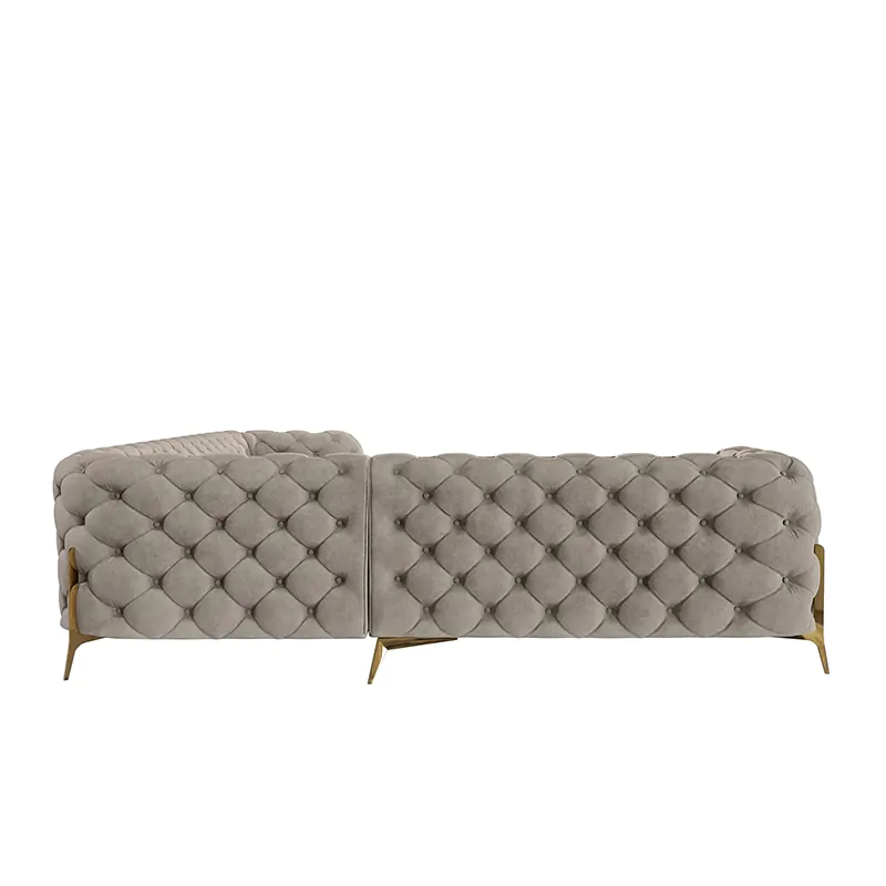 Classic Tufted Corner Sofa 4 Classic Tufted Corner Sofa - Image 4