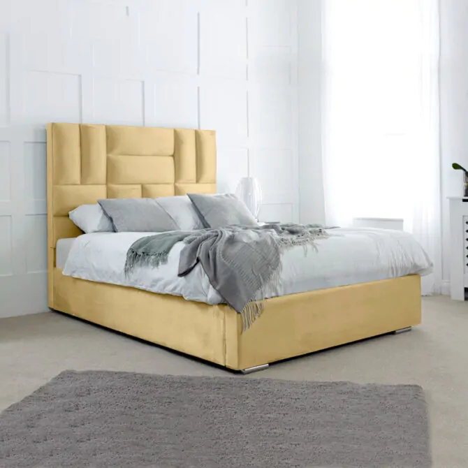 velvet padded bed