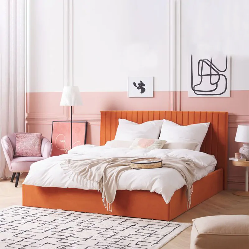 Vertical Tufted Headboard Bed 1 Vertical Tufted Headboard Bed