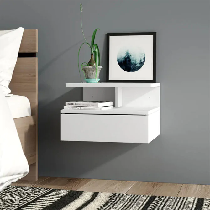 Wall Mounted Bedside Table