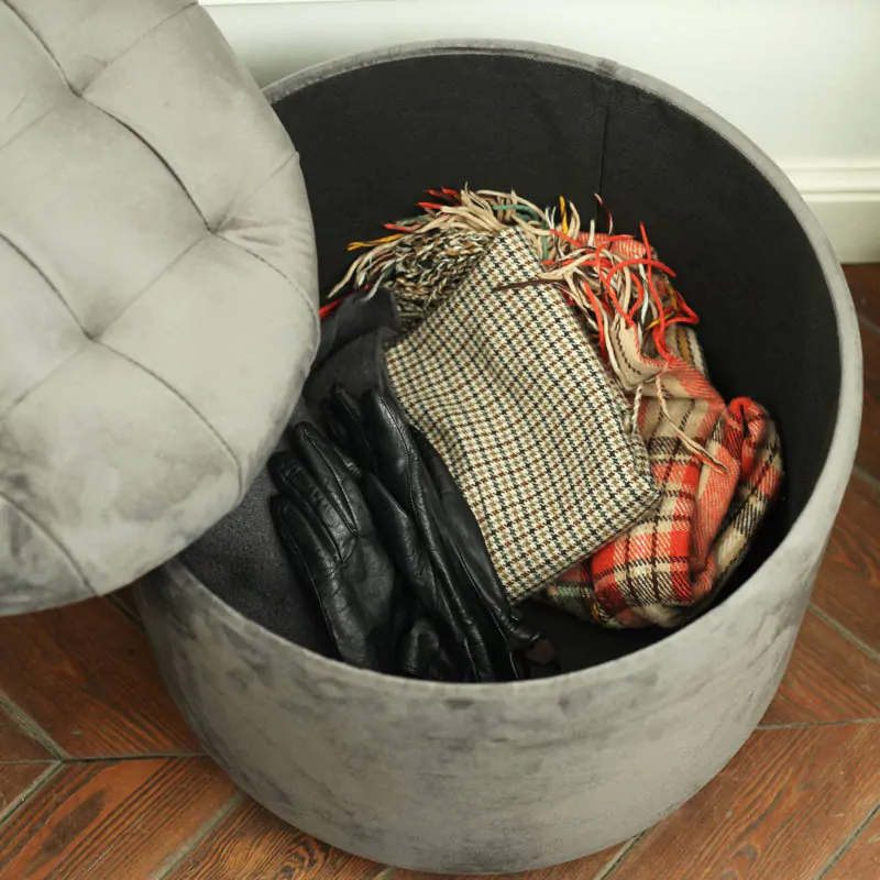 Wide Round Ottoman 2 Wide Round Ottoman - Image 2