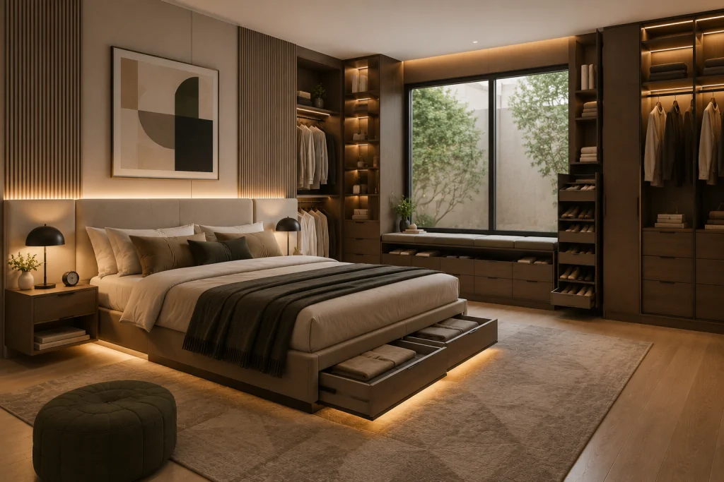 Modern bedroom living