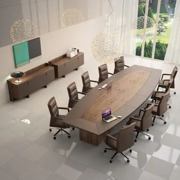 Royal Conference Desk Brown